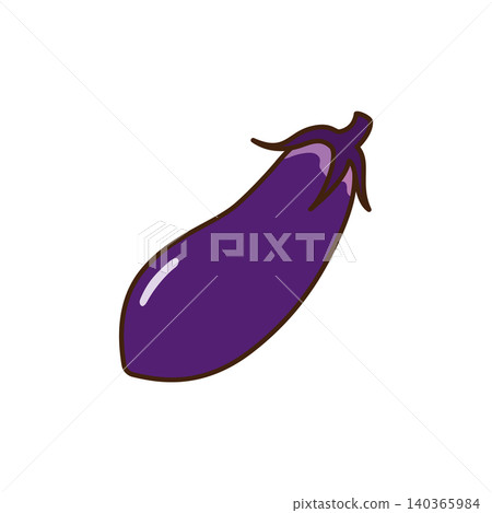 Simple and cute eggplant vector illustration Simple and cute eggplant vector illustration 140365984