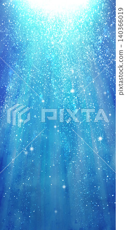 水彩風格的插圖，描繪了水下閃閃發光的氣泡。 140366019