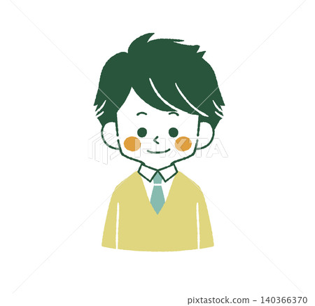 微笑的男學生 - 4 種顏色 微笑的男學生 - 4 種顏色 140366370