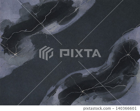 A cool background featuring ink bleeding and silver kintsugi (gold repair) on slate gray Japanese paper. A cool background featuring ink bleeding and silver kintsugi (gold repair) on slate gray Japanese paper. 140366601