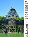 Fresh green Osaka Castle castle tower 140366617
