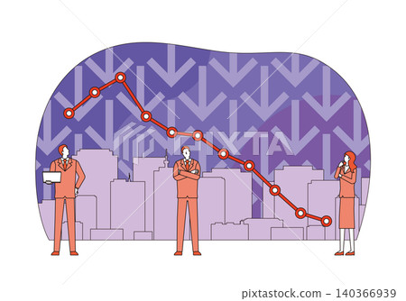 Recession and businessmen Recession and businessmen 140366939