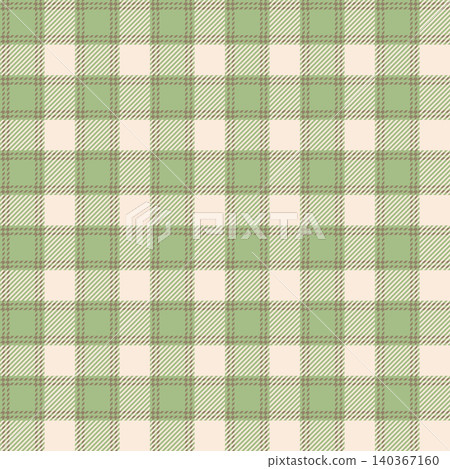 Stitched block check pattern / light green 140367160