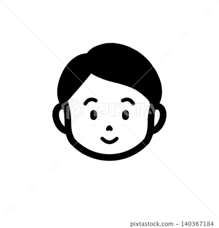 簡單的男性臉部圖標 140367184