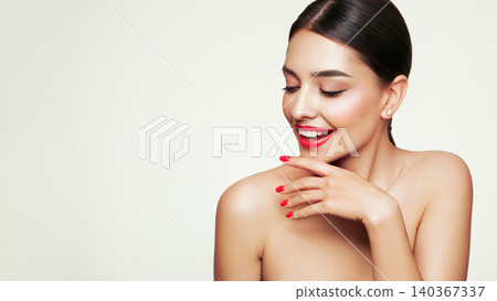 Beautiful Young Woman with clean fresh skin Beautiful Young Woman with clean fresh skin 140367337