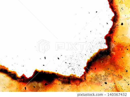 Flame and burnt paper tear frame background material | Copy space for burning, explosion, and disaster imagery Flame and burnt paper tear frame background material | Copy space for burning, explosion, and disaster imagery 140367432