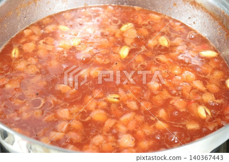 Making chutney 140367443