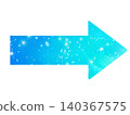 A futuristic blue arrow illustration 140367575