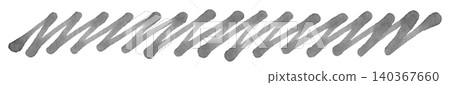 Jagged design lines drawn with a soft marker, monochrome 1 Jagged design lines drawn with a soft marker, monochrome 1 140367660
