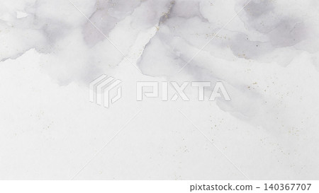 A modern Japanese material featuring a pure white washi paper adorned with a delicate ink-colored mist and scattered gold flakes. A modern Japanese material featuring a pure white washi paper adorned with a delicate ink-colored mist and scattered gold flakes. 140367707