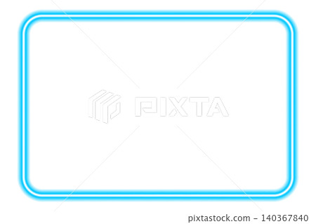 Neon rectangle frame with blue glowing light, isolated on transparent background. Copy space. Universal glowing light frame template for cyber, tech, sale banners, and social media posts. PNG. Vector Neon rectangle frame with blue glowing light, isolated on transparent background. Copy space. Universal glowing light frame template for cyber, tech, sale banners, and social media posts. PNG. Vector 140367840