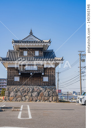 A view of Nishio Castle in Nishio City (Aichi Prefecture) 140368346
