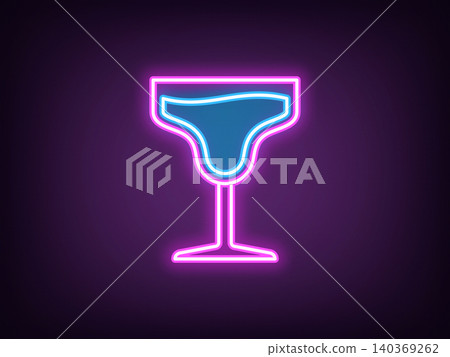 Outline neon cocktail, magenta blue. Neon cocktail glass with beverage, alcohol drinks menu. Margarita cocktail, drinks bar, relax party, alcohol beverage, cheer and vacation. Vector Outline neon cocktail, magenta blue. Neon cocktail glass with beverage, alcohol drinks menu. Margarita cocktail, drinks bar, relax party, alcohol beverage, cheer and vacation. Vector 140369262