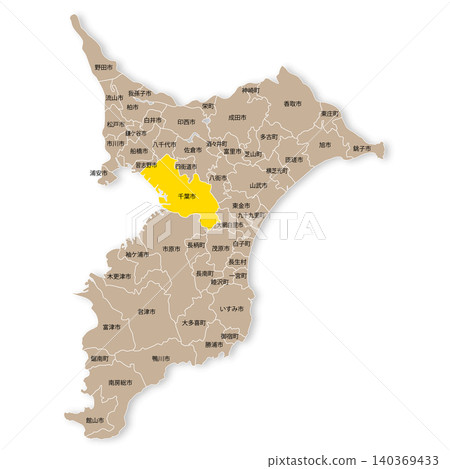 千葉縣和千葉市地圖 140369433