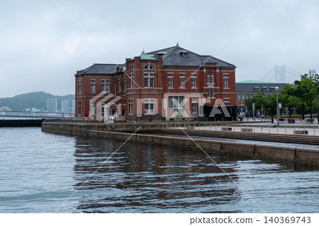 Mojiko Retro red brick building at waterfront in Kitakyushu Japan Mojiko Retro red brick building at waterfront in Kitakyushu Japan 140369743