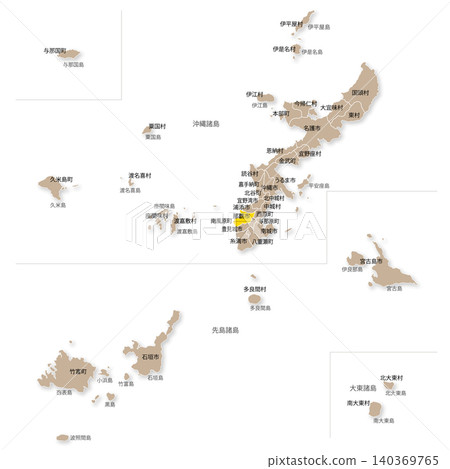 沖繩縣和那霸市地圖 沖繩縣和那霸市地圖 140369765