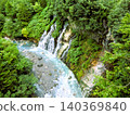 北海道，美瑛町，白須瀑布，藍水瀑布，全景 140369840
