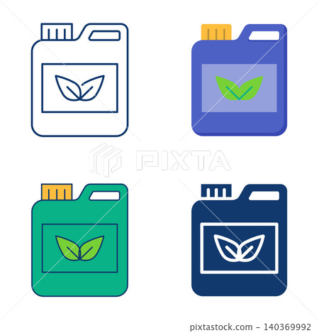 Bottle with liquid fertilizer icon set Bottle with liquid fertilizer icon set 140369992