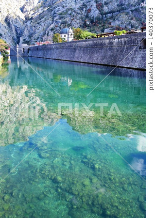 Montenegro, Kotor, Škurda River, city walls, St. Nicholas Church, old town Montenegro, Kotor, Škurda River, city walls, St. Nicholas Church, old town 140370073