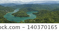 Aerial View from  Feitsui Reservoir in Taiwan 140370165