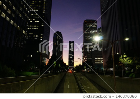 Osaka Business Park Evening landscape Osaka Business Park Evening landscape 140370360