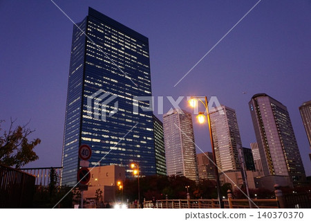 Osaka Business Park Evening landscape Osaka Business Park Evening landscape 140370370