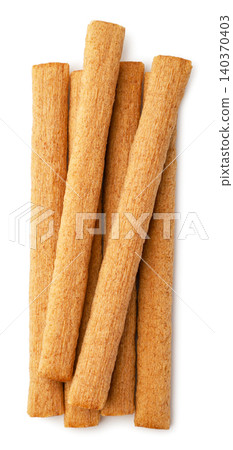 Wafer sticks isolated on a white. Top view Wafer sticks isolated on a white. Top view 140370403