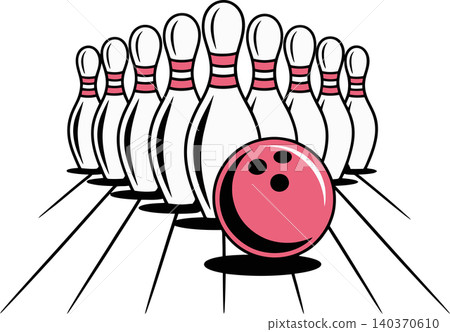 bowling, ball, vector 140370610