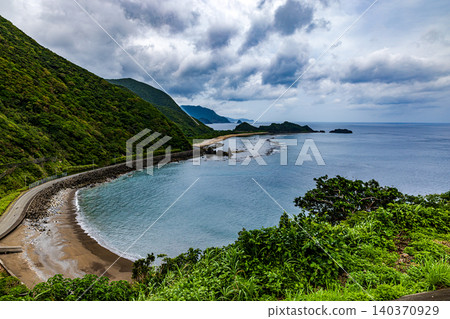 Amami Oshima Seascape seen from Tomaru Fureai Park Amami Oshima Seascape seen from Tomaru Fureai Park 140370929