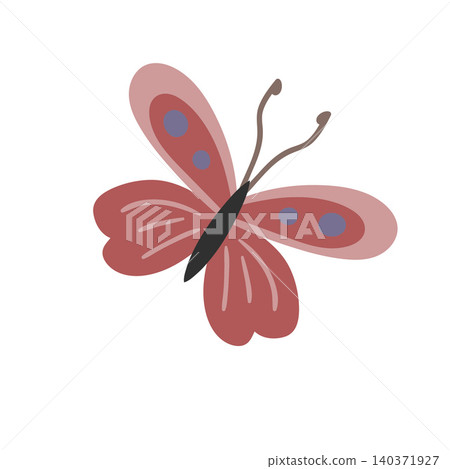 Beautiful fairytale insect vector illustration Beautiful fairytale insect vector illustration 140371927