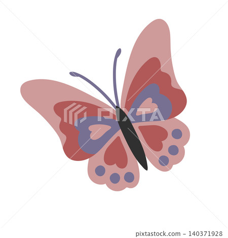 Beautiful fairytale insect vector illustration Beautiful fairytale insect vector illustration 140371928