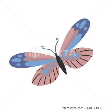 Beautiful fairytale insect vector illustration 140371930