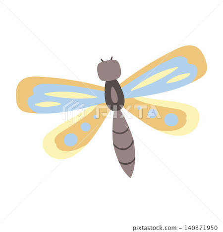 Beautiful fairytale insect vector illustration 140371950