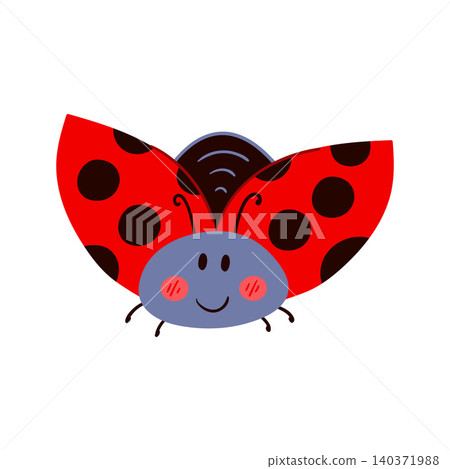Beautiful fairytale insect vector illustration Beautiful fairytale insect vector illustration 140371988