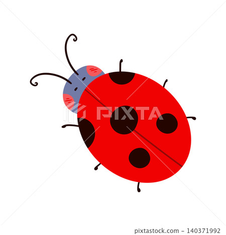 Beautiful fairytale insect vector illustration Beautiful fairytale insect vector illustration 140371992