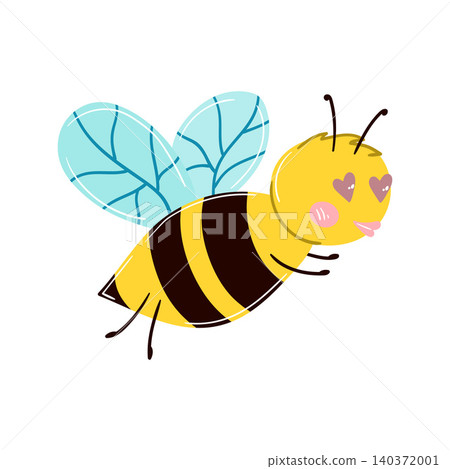Beautiful fairytale insect vector illustration Beautiful fairytale insect vector illustration 140372001