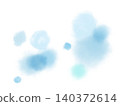 A soft, bubble-like background material with a light blue, blurred gradient watercolor texture. 140372614