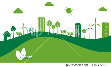 green city concept vector illustration green city concept vector illustration 140372652