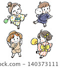 孩子們穿著浴衣去參加夏日祭典 140373111