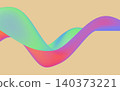 A serene abstract 3D scene with floating glossy forms and soft pastel gradients - 3d illustration 140373221