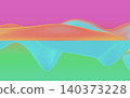 A serene abstract 3D scene with floating glossy forms and soft pastel gradients - 3d illustration 140373228