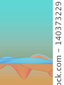 A serene abstract 3D scene with floating glossy forms and soft pastel gradients - 3d illustration 140373229