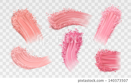 Eyeshadow smears, blush brush stroke, swatches Eyeshadow smears, blush brush stroke, swatches 140373507