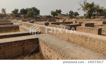 Harappan archaeological site Pakistan with traces of early civilization Harappan archaeological site Pakistan with traces of early civilization 140373817