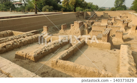 Harappa archaeological mound in Punjab with historic urban remains Harappa archaeological mound in Punjab with historic urban remains 140373829