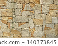 Natural stone masonry wall texture background 140373845
