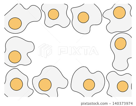 Egg whole fried, boiled, fresh rectangle frame. Egg template hand drawn illustration. Vector graphic line art. Perfect for cafe logo, branding, packaging, labels, and modern decor design. Egg whole fried, boiled, fresh rectangle frame. Egg template hand drawn illustration. Vector graphic line art. Perfect for cafe logo, branding, packaging, labels, and modern decor design. 140373974