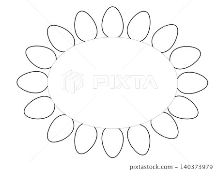 Egg oval frame. Egg template hand drawn illustration. Vector Black and white graphic line art. design for banner, poster, card, paper. Illustration for recipe cookbook, banner, postcard, menu. Egg oval frame. Egg template hand drawn illustration. Vector Black and white graphic line art. design for banner, poster, card, paper. Illustration for recipe cookbook, banner, postcard, menu. 140373979