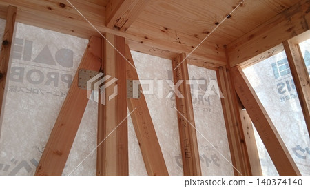 Construction site of a new single-family home Construction site of a new single-family home 140374140