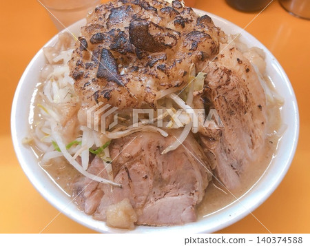 The ultimate indulgence: Jiro-style ramen with thick-cut char siu and burnt oil. The ultimate indulgence: Jiro-style ramen with thick-cut char siu and burnt oil. 140374588